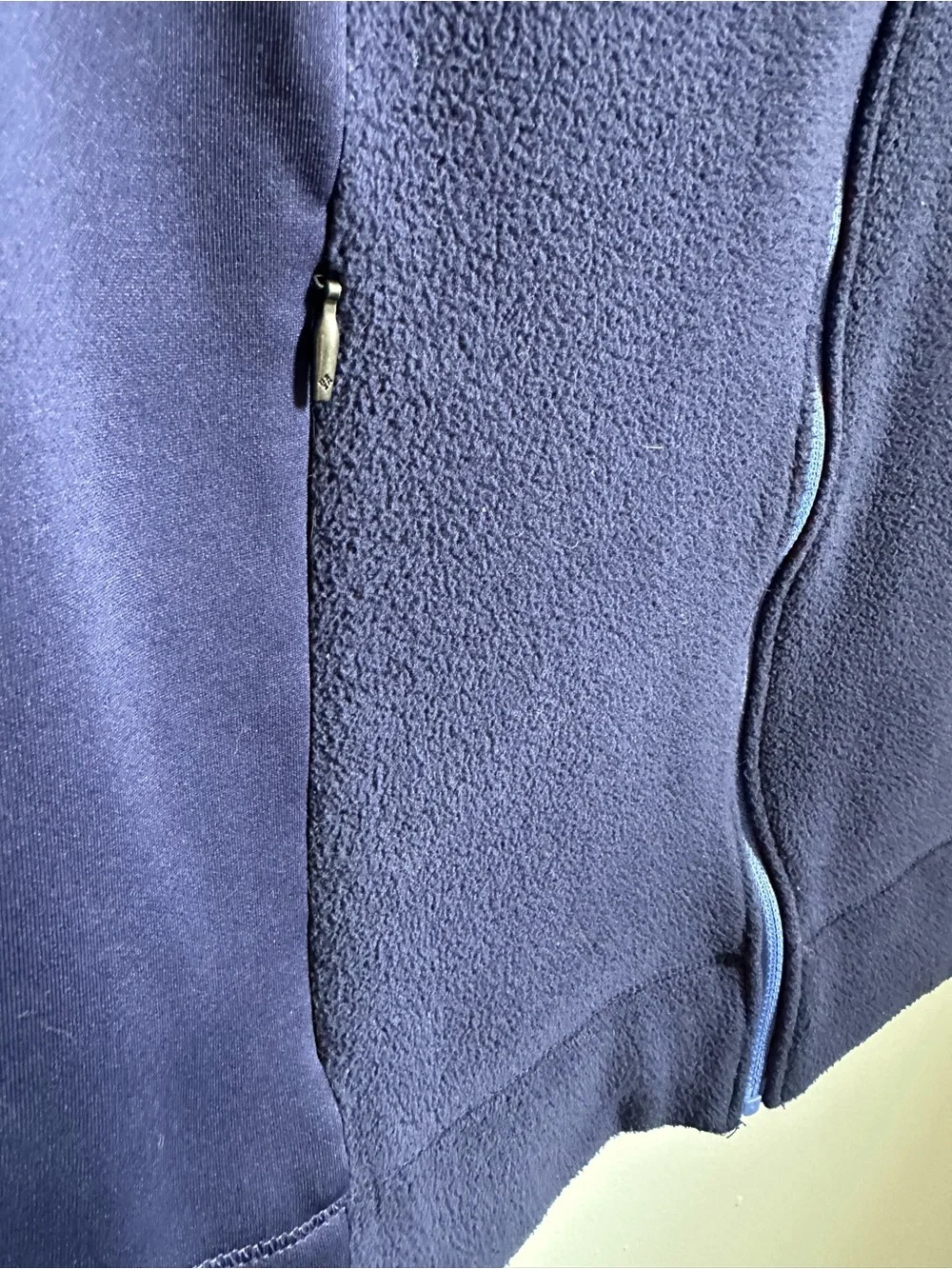 Columbia Omni-Shield Fleece Softshell Vest Women’s L Blue Full Zip Outdoor